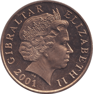 2001 FIVE POUNDS GIBRALTAR - WORLD COINS - Cambridgeshire Coins