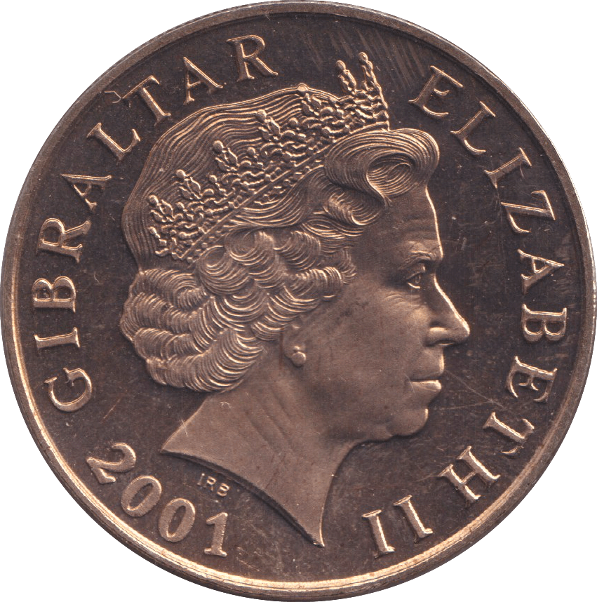 2001 FIVE POUNDS GIBRALTAR - WORLD COINS - Cambridgeshire Coins