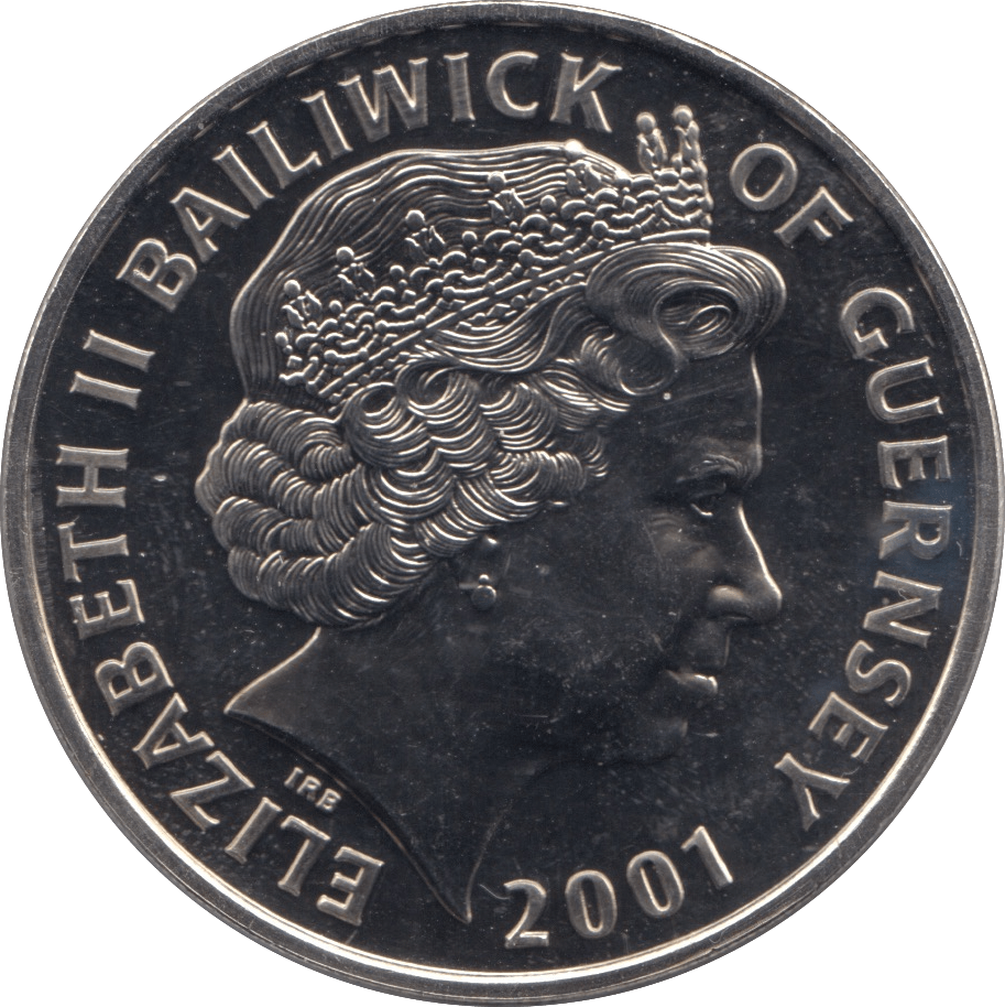 2001 FIVE POUNDS GUERNSEY - WORLD COINS - Cambridgeshire Coins