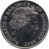 2001 FIVE POUNDS GUERNSEY - WORLD COINS - Cambridgeshire Coins