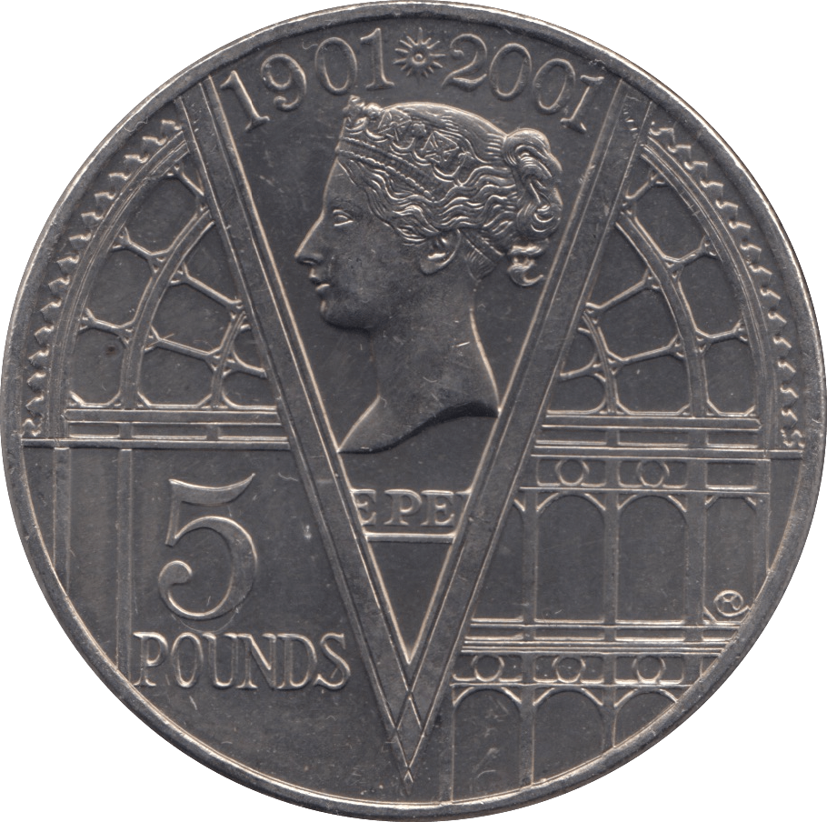 2001 FIVE POUNDS UK - WORLD COINS - Cambridgeshire Coins