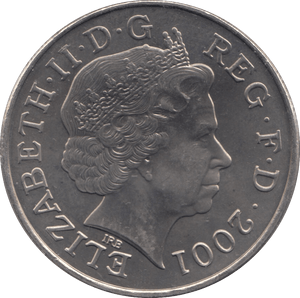 2001 FIVE POUNDS UK - WORLD COINS - Cambridgeshire Coins