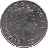 2001 FIVE POUNDS UK - WORLD COINS - Cambridgeshire Coins