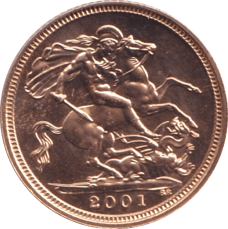 2001 GOLD HALF SOVEREIGN ( BU ) - HALF SOVEREIGN - Cambridgeshire Coins