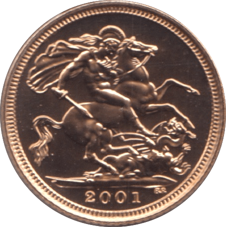 2001 GOLD HALF SOVEREIGN ( BU ) - HALF SOVEREIGN - Cambridgeshire Coins
