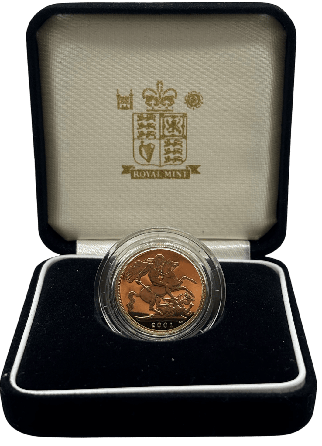 2001 GOLD PROOF SOVEREIGN BOXED - GOLD PROOF SOVEREIGNS - Cambridgeshire Coins