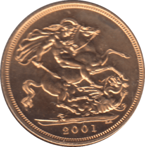 2001 GOLD SOVEREIGN ( BU ) - SOVEREIGN - Cambridgeshire Coins