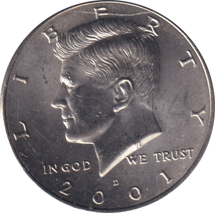 2001 HALF DOLLAR USA - WORLD COINS - Cambridgeshire Coins