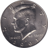2001 HALF DOLLAR USA - WORLD COINS - Cambridgeshire Coins