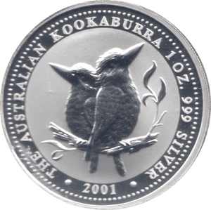 2001 ONE DOLLAR KOOKABURRA SILVER PROOF - SILVER WORLD COINS - Cambridgeshire Coins