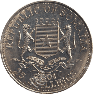 2001 REPUBLIC OF SOMALIA COIN F213 - WORLD COINS - Cambridgeshire Coins