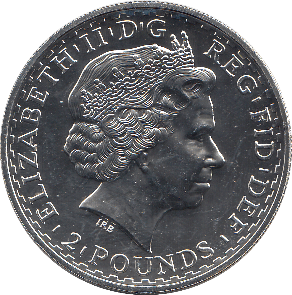 2001 SILVER BRITANNIA ONE OUNCE TWO POUNDS ( BU ) - SILVER BRITANNIA - Cambridgeshire Coins