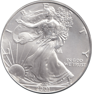 2001 SILVER DOLLAR USA - SILVER WORLD COINS - Cambridgeshire Coins