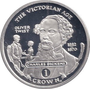 2001 SILVER ONE CROWN GIBRALTAR THE VICTORIAN AGE - SILVER WORLD COINS - Cambridgeshire Coins
