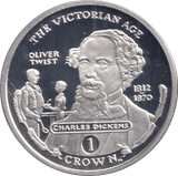 2001 SILVER ONE CROWN GIBRALTAR THE VICTORIAN AGE - SILVER WORLD COINS - Cambridgeshire Coins