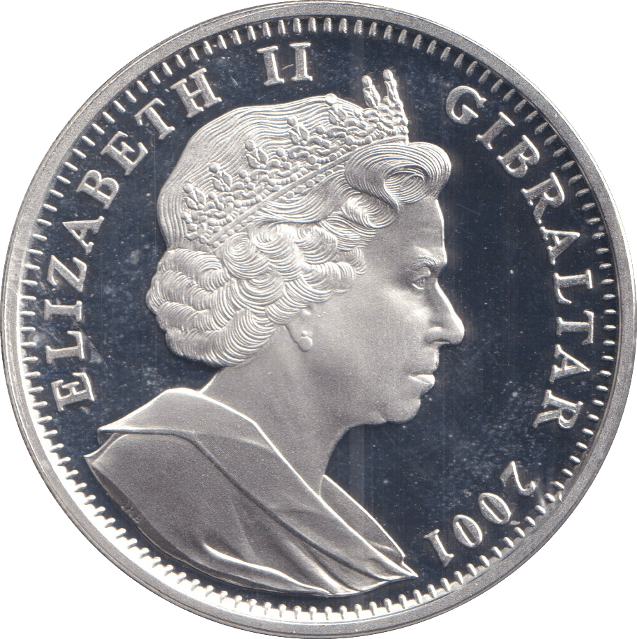 2001 SILVER ONE CROWN GIBRALTAR THE VICTORIAN AGE - SILVER WORLD COINS - Cambridgeshire Coins