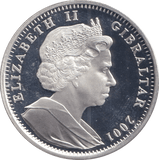 2001 SILVER ONE CROWN GIBRALTAR THE VICTORIAN AGE - SILVER WORLD COINS - Cambridgeshire Coins