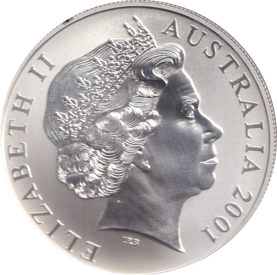2001 SILVER ONE DOLLAR AUSTRALIA - SILVER WORLD COINS - Cambridgeshire Coins