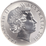 2001 SILVER ONE DOLLAR AUSTRALIA - SILVER WORLD COINS - Cambridgeshire Coins