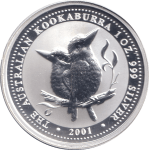 2001 SILVER ONE DOLLAR AUSTRALIA - SILVER WORLD COINS - Cambridgeshire Coins