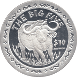 2001 SILVER PROOF 10 DOLLARS THE BIG FIVE BUFFALO - Silver Proof - Cambridgeshire Coins