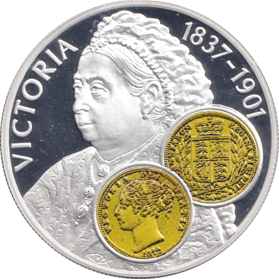 2001 SILVER PROOF FIFTY PENCE VICTORIA FALKLAND ISLANDS - SILVER WORLD COINS - Cambridgeshire Coins