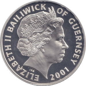 2001 SILVER PROOF FIVE POUND CENTURY OF MONARCHY - SILVER WORLD COINS - Cambridgeshire Coins