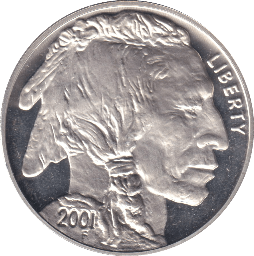 2001 SILVER PROOF LIBERTY DOLLAR USA - SILVER WORLD COINS - Cambridgeshire Coins
