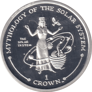 2001 SILVER PROOF ONE CROWN GIBRALTAR - WORLD COINS - Cambridgeshire Coins