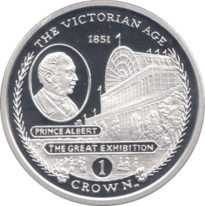 2001 SILVER PROOF ONE CROWN THE VICTORIAN AGE GIBRALTAR - SILVER WORLD COINS - Cambridgeshire Coins