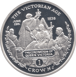 2001 SILVER PROOF ONE CROWN THE VICTORIAN AGE GIBRALTAR - SILVER WORLD COINS - Cambridgeshire Coins