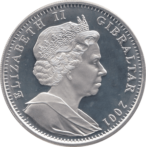 2001 SILVER PROOF ONE CROWN THE VICTORIAN AGE GIBRALTAR - SILVER WORLD COINS - Cambridgeshire Coins