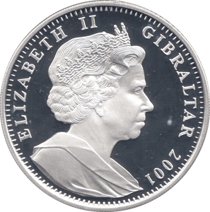 2001 SILVER PROOF ONE CROWN THE VICTORIAN AGE GIBRALTAR - SILVER WORLD COINS - Cambridgeshire Coins