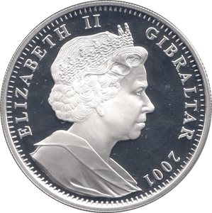 2001 SILVER PROOF ONE CROWN THE VICTORIAN AGE GIBRALTAR - SILVER WORLD COINS - Cambridgeshire Coins
