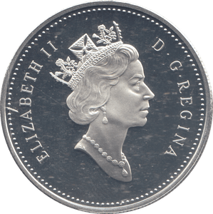 2001 SILVER PROOF ONE DOLLAR COIN CANADA - SILVER WORLD COINS - Cambridgeshire Coins