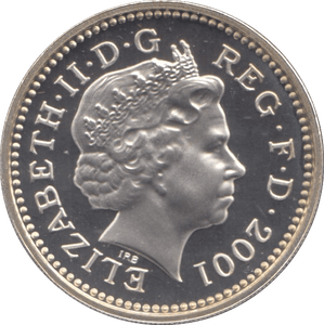 2001 SILVER PROOF ONE POUND NORTHERN IRELAND CELTIC CROSS - SILVER WORLD COINS - Cambridgeshire Coins