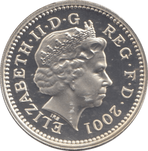 2001 SILVER PROOF ONE POUND - £1 Silver Proof - Cambridgeshire Coins