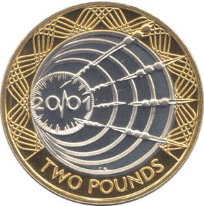 2001 SILVER PROOF TWO POUNDS MARCONI) - SILVER WORLD COINS - Cambridgeshire Coins