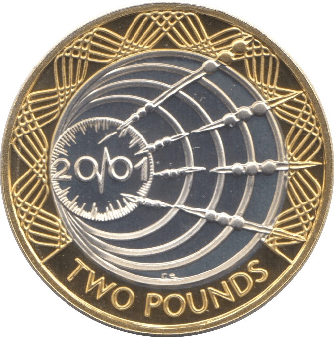 2001 SILVER PROOF TWO POUNDS MARCONI) - SILVER WORLD COINS - Cambridgeshire Coins