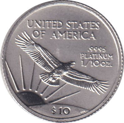2001 SILVER TEN DOLLARS USA - SILVER WORLD COINS - Cambridgeshire Coins