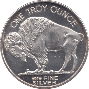 2001 TROY OUNCE SILVER BUFFALO USA - SILVER WORLD COINS - Cambridgeshire Coins