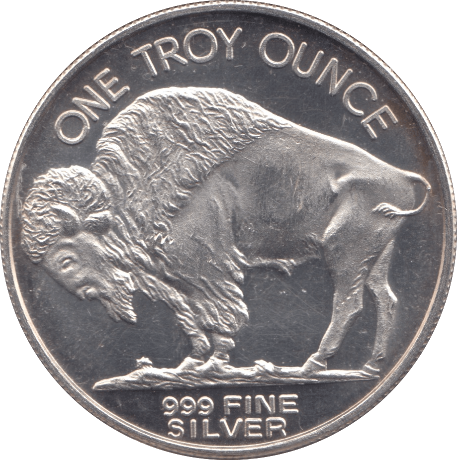2001 TROY OUNCE SILVER BUFFALO USA - SILVER WORLD COINS - Cambridgeshire Coins