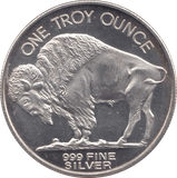 2001 TROY OUNCE SILVER BUFFALO USA - SILVER WORLD COINS - Cambridgeshire Coins
