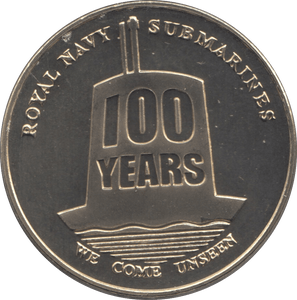 2002 100 YEARS SUBMARINE COMMEMORATIVE MEDALLION F376 - MEDALS & MEDALLIONS - Cambridgeshire Coins