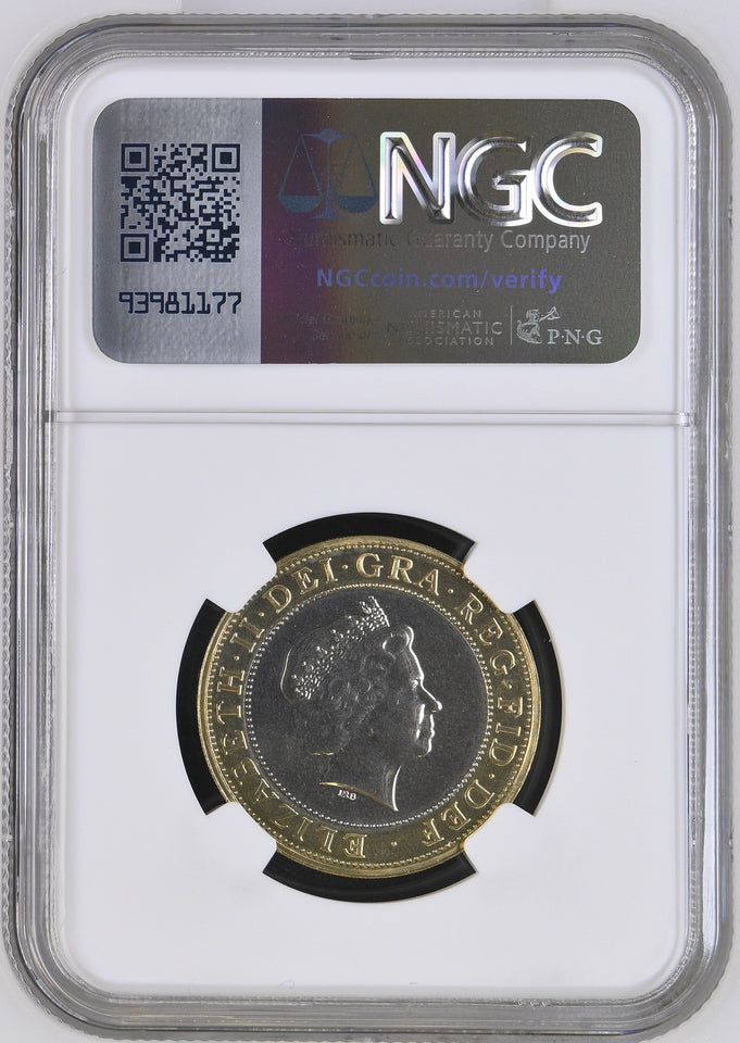 2002 £2 COMMONWEALTH IRELAND MS 68 - NGC OTHER COINS - Cambridgeshire Coins