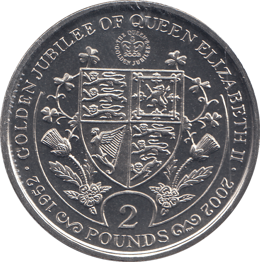 2002 2 POUND QUEEN ELIZABETH GOLDEN JUBILEE ( BU ) - WORLD COINS - Cambridgeshire Coins