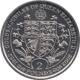 2002 2 POUND QUEEN ELIZABETH GOLDEN JUBILEE ( BU ) - WORLD COINS - Cambridgeshire Coins