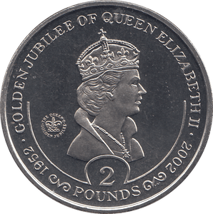 2002 2 POUND QUEEN ELIZABETH GOLDEN JUBILEE ( BU ) - WORLD COINS - Cambridgeshire Coins
