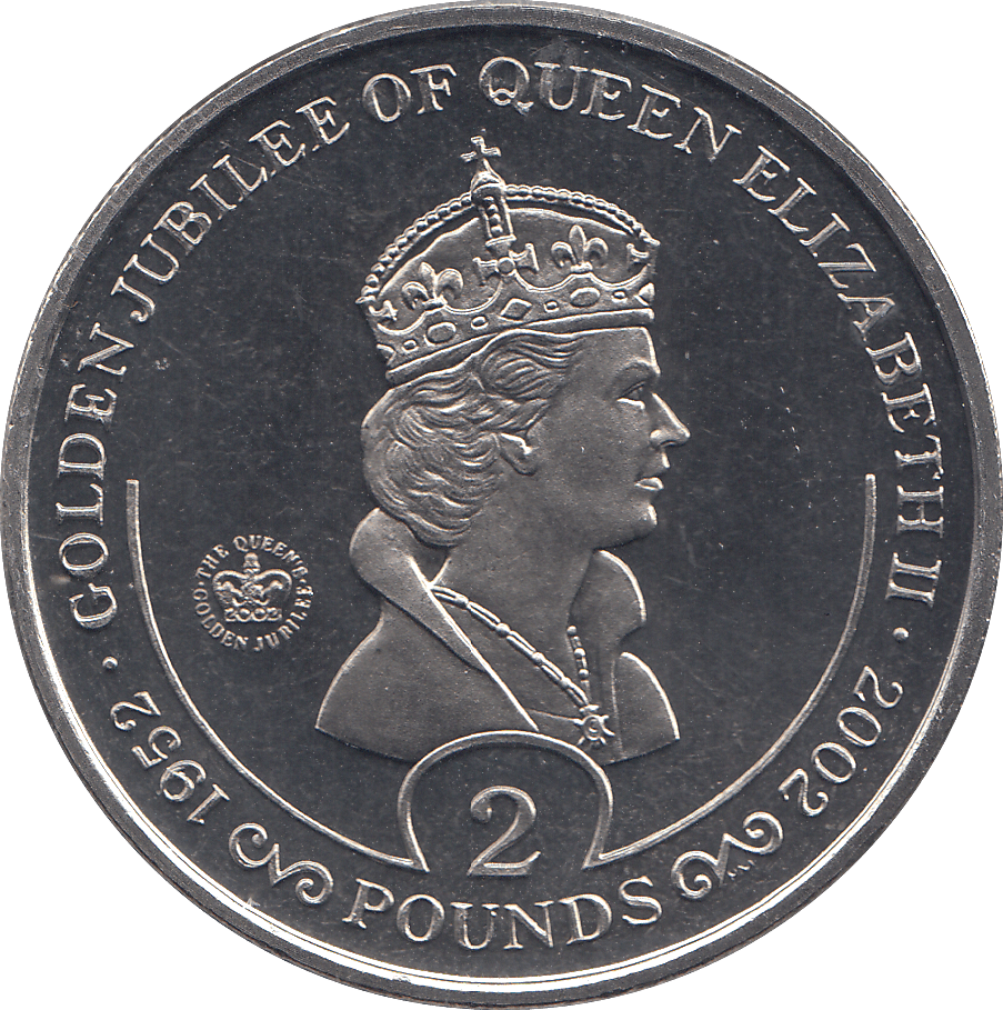 2002 2 POUND QUEEN ELIZABETH GOLDEN JUBILEE ( BU ) - WORLD COINS - Cambridgeshire Coins