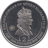 2002 2 POUND QUEEN ELIZABETH GOLDEN JUBILEE ( BU ) - WORLD COINS - Cambridgeshire Coins